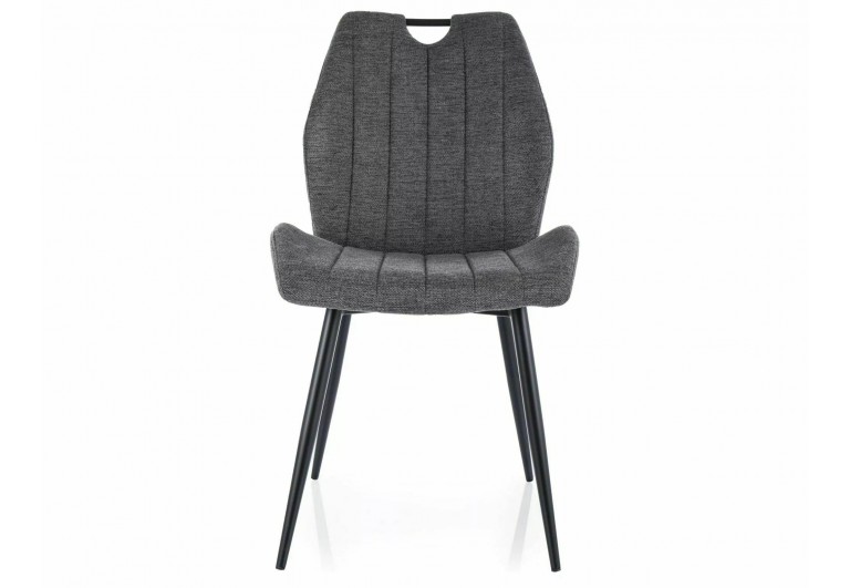 Krzesło tapicerowane Arco Brego Ciemne Szare