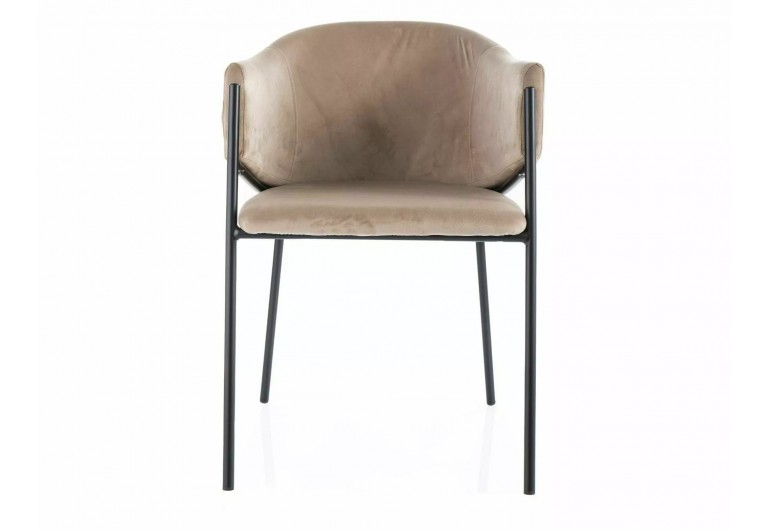 Krzesło tapicerowane Bono Velvet Beżowe