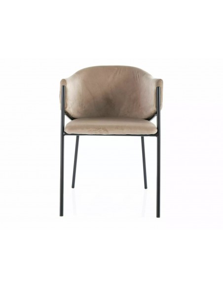 Krzesło tapicerowane Bono Velvet Beżowe