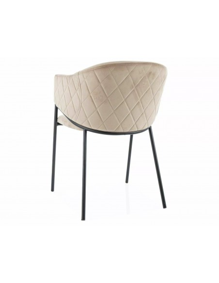 Krzesło tapicerowane Bono Velvet Beżowe