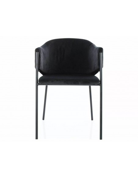Krzesło tapicerowane Bono Velvet Czarne