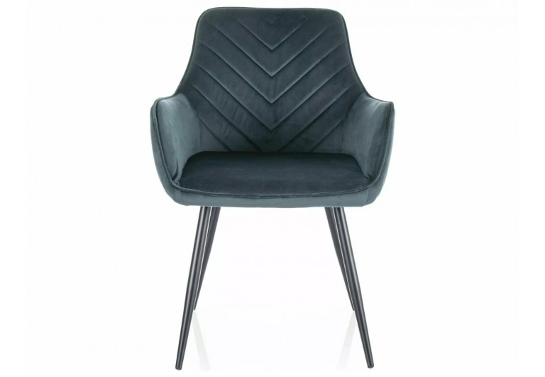 Krzesło tapicerowane Fig Velvet Zielone