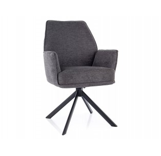 Krzesło tapicerowane Hugo Brego Ciemne Szare