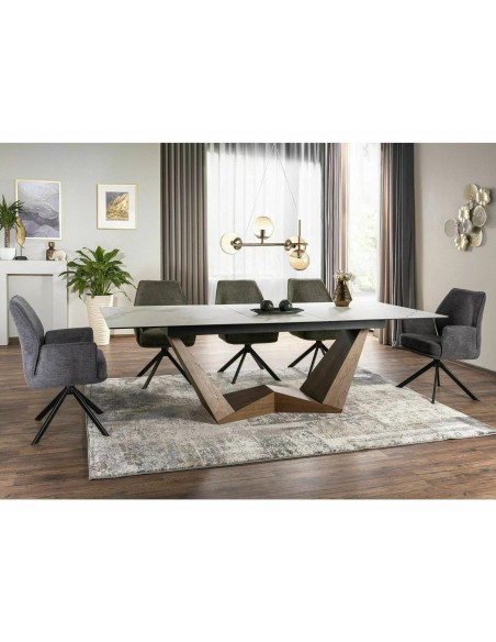 Krzesło tapicerowane Hugo Brego Szare