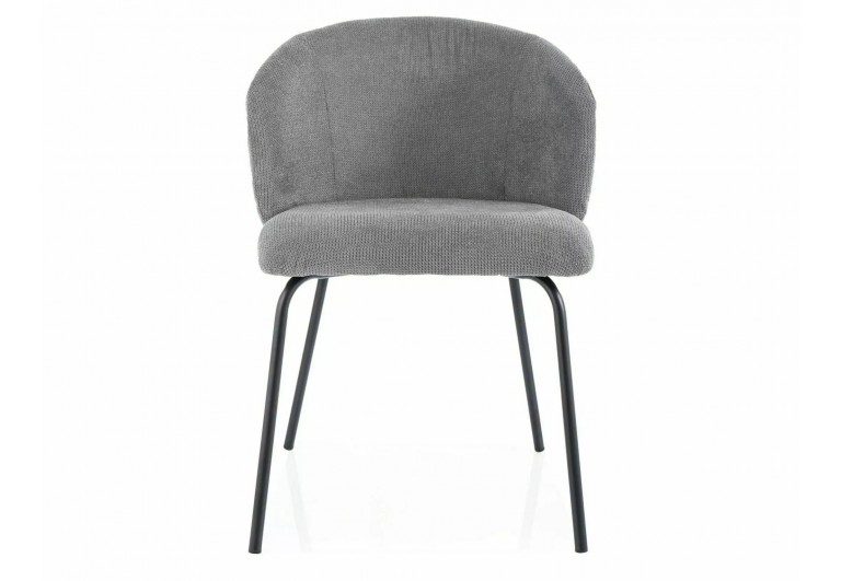 Krzesło tapicerowane Kevin Vardo Szare