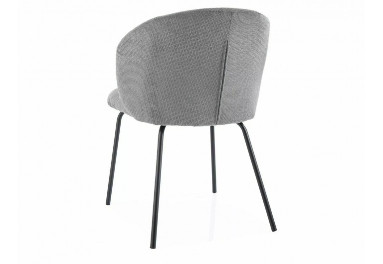 Krzesło tapicerowane Kevin Vardo Szare