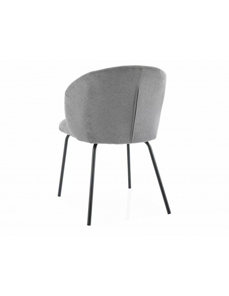 Krzesło tapicerowane Kevin Vardo Szare