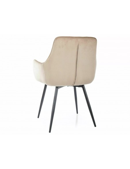 Krzesło tapicerowane Lemon Velvet Beżowe