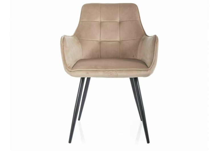 Krzesło tapicerowane Lemon Velvet Beżowe