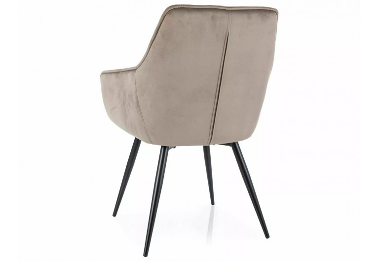 Krzesło tapicerowane Lilia Velvet Beżowe