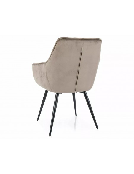 Krzesło tapicerowane Lilia Velvet Beżowe