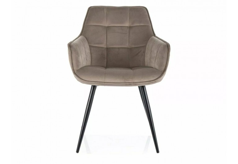 Krzesło tapicerowane Lilia Velvet Beżowe