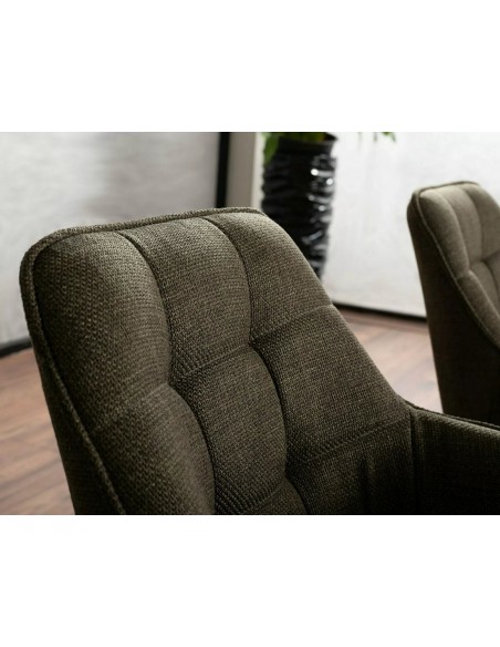 Krzesło tapicerowane Metro Bjorn Oliwkowe