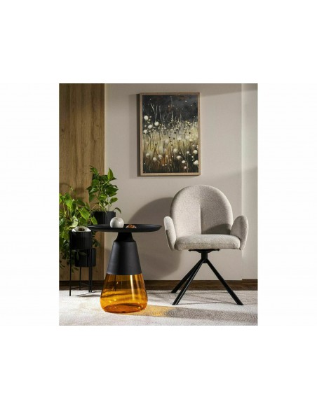 Krzesło tapicerowane Planet Raven Jasne Szare