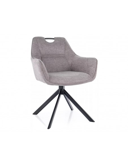 Krzesło tapicerowane Remo Brego Szare