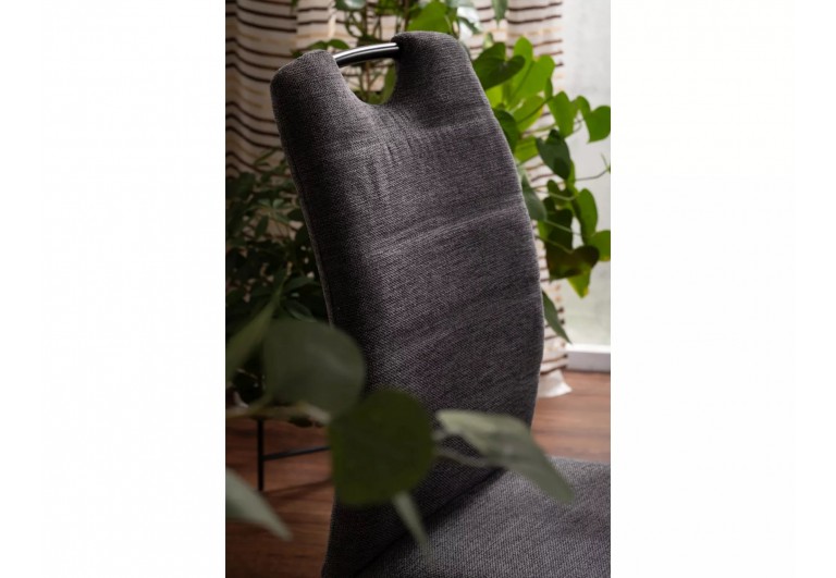 Krzesło tapicerowane Rip Brego Ciemne Szare