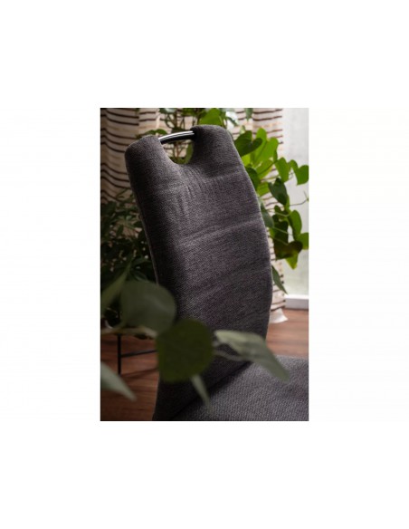 Krzesło tapicerowane Rip Brego Ciemne Szare