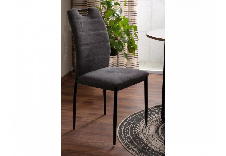 Krzesło tapicerowane Rip Brego Ciemne Szare