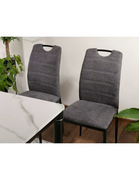 Krzesło tapicerowane Rip Brego Ciemne Szare