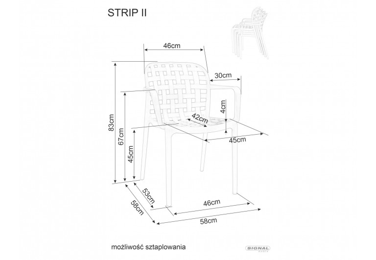 Krzesło Strip Krzesło Strip