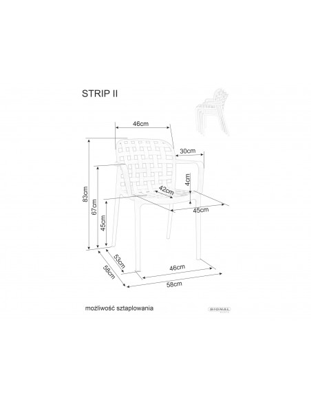 Krzesło Strip Krzesło Strip