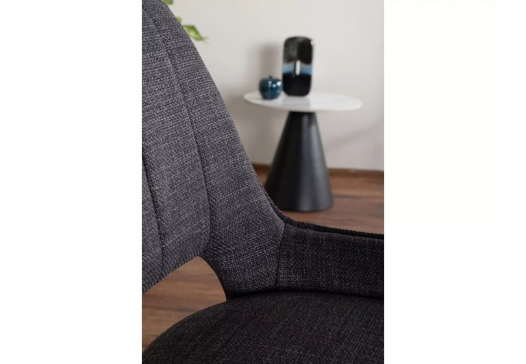 Krzesło tapicerowane Tello Bjorn Szare