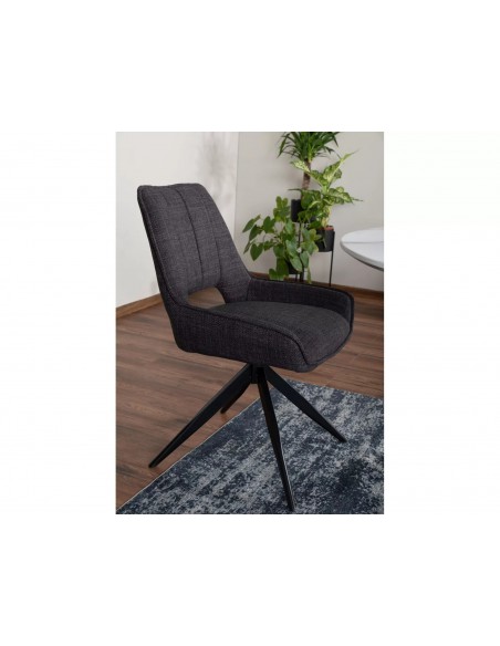 Krzesło tapicerowane Tello Bjorn Szare