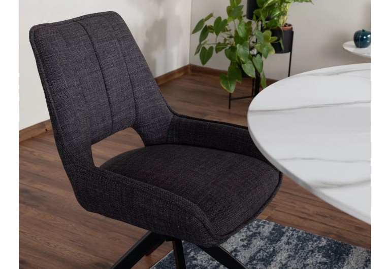 Krzesło tapicerowane Tello Bjorn Szare