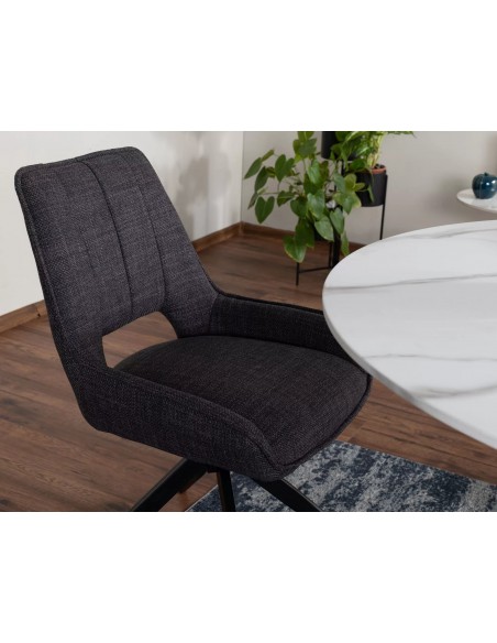 Krzesło tapicerowane Tello Bjorn Szare