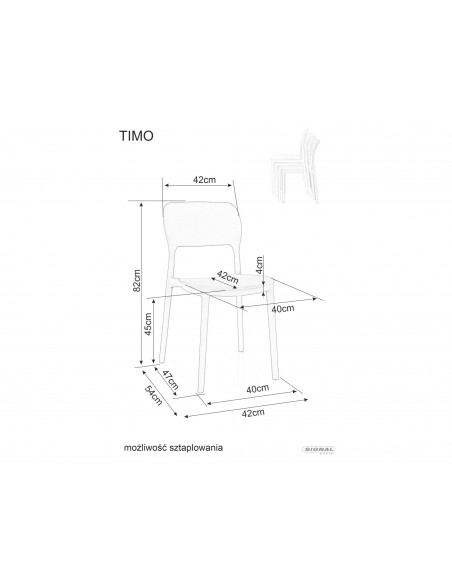 Krzesło Timo Jasne Szare