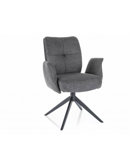 Krzesło tapicerowane Wing Brego Ciemne Szare