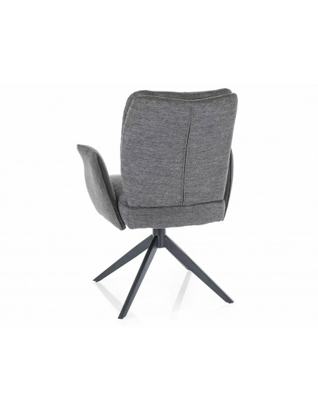 Krzesło tapicerowane Wing Brego Ciemne Szare