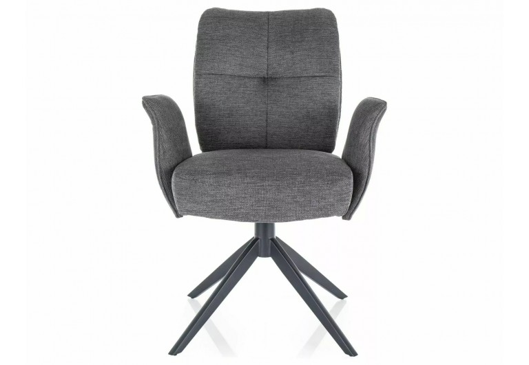 Krzesło tapicerowane Wing Brego Ciemne Szare