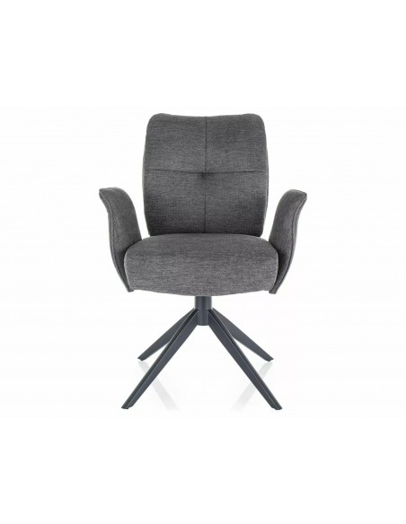 Krzesło tapicerowane Wing Brego Ciemne Szare