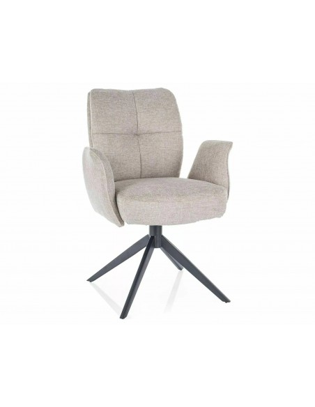 Krzesło tapicerowane Wing Brego Jasne Beżowe