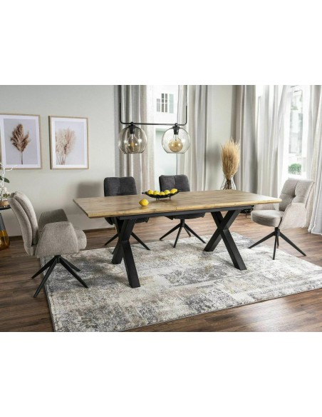 Krzesło tapicerowane Wing Brego Jasne Beżowe