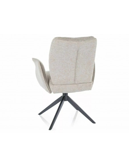 Krzesło tapicerowane Wing Brego Jasne Beżowe