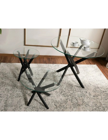 Ława okrągła szklana 60 Agis A