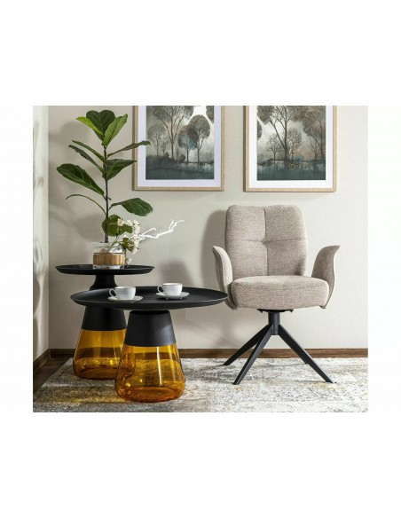 Ława okrągła 70 Tiffany B Pomarańczowa