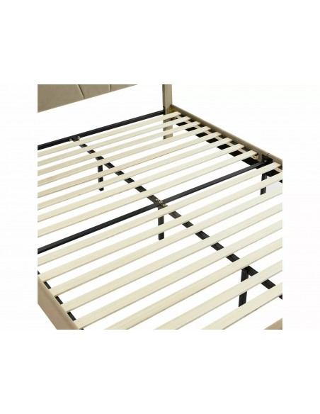 Łóżko tapicerowane 160 Columbia Velvet Beżowe