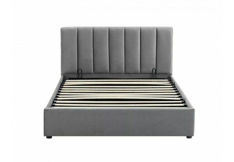 Łóżko tapicerowane 120 Montreal Velvet Szare