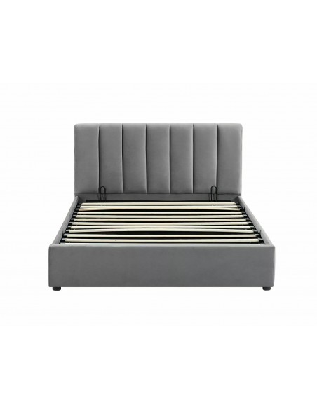 Łóżko tapicerowane 120 Montreal Velvet Szare