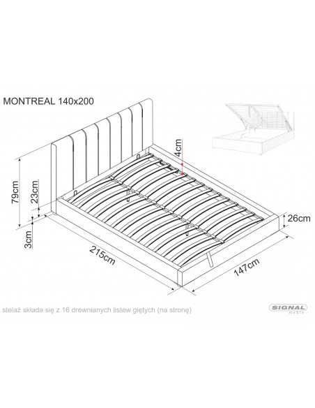 Łóżko tapicerowane 140 Montreal Velvet Beżowe
