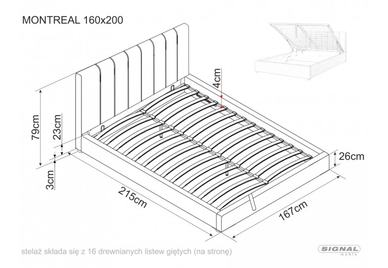 Łóżko tapicerowane 160 Montreal Velvet Beżowe