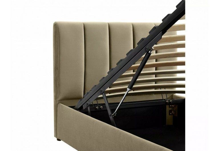 Łóżko tapicerowane 90 Montreal Velvet Beżowe