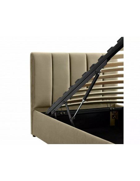 Łóżko tapicerowane 90 Montreal Velvet Beżowe