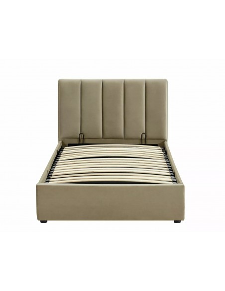 Łóżko tapicerowane 90 Montreal Velvet Beżowe