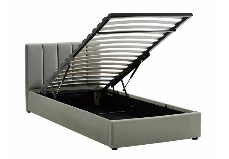 Łóżko tapicerowane 90 Montreal Velvet Szare