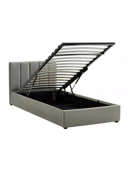 Łóżko tapicerowane 90 Montreal Velvet Szare