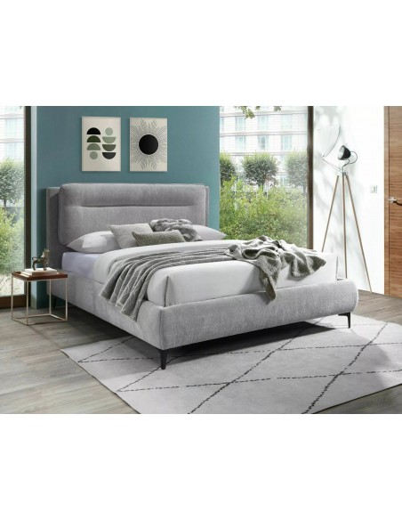 Łóżko tapicerowane 160 Nikozja Raven Jasny Szary